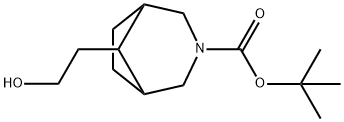 3-Boc-8-hydroxyethyl-3-azabicyclo[3.2.1]octane Struktur