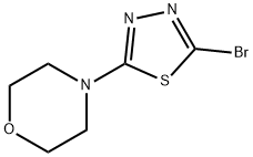 4-(5-溴[1,3,4]噻二唑-2-基)嗎啉, 1341405-19-3, 結構式