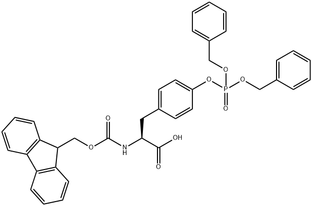 FMOC-TYR(PO3BZL2)-OH Struktur