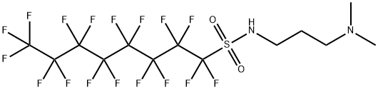 N-[3-(dimethylamino)propyl]heptadecafluorooctanesulphonamide Struktur