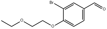 3-BroMo-4-(2-ethoxyethoxy)benzaldehyde Struktur