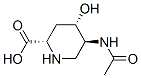 2-Piperidinecarboxylicacid,5-(acetylamino)-4-hydroxy-,[2S-(2alpha,4alpha,5beta)]-(9CI) Struktur