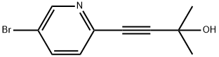 5-bromo-2-(3-methyl-3-hydroxy-1-butynyl)pyridine Struktur