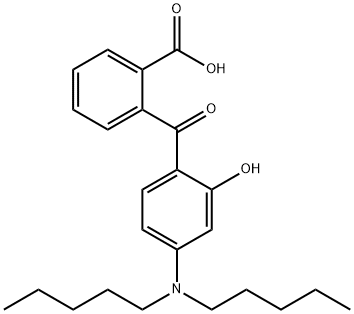 2-[4-(N,N-Dipentylamino)salicyloyl]benzoic acid Struktur