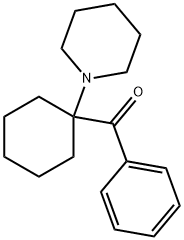 Phenyl(1-piperidinocyclohexyl)methanone Struktur