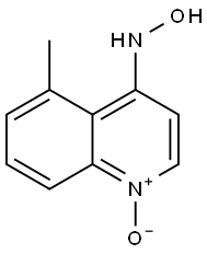 5-METHYL-4-HYDROXYLAMINOQUINOLINE-1-OXIDE Struktur