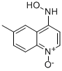 6-METHYL-4-HYDROXYLAMINOQUINOLINE1-OXIDE Struktur