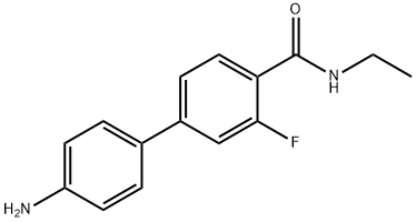 4-(4-Aminophenyl)-N-ethyl-2-fluorobenzamide Struktur