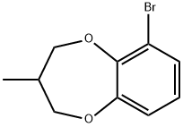 6-Bromo-3-methyl-3,4-dihydro-2H-1,5-benzodioxepine Struktur