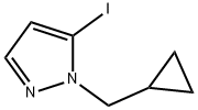 2-(Cyclopropylmethyl)-3-iodopyrazole Struktur