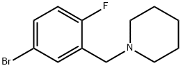 1-[(5-Bromo-2-fluorophenyl)methyl]piperidine Struktur