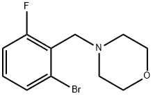 4-[(2-Bromo-6-fluorophenyl)methyl]morpholine Struktur