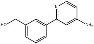 [3-(4-Aminopyridin-2-yl)phenyl]methanol Struktur