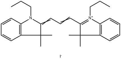 1,1'-DIPROPYL-3,3,3',3'-TETRAMETHYLINDOCARBOCYANINE IODIDE Struktur