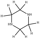 ピペラジン‐2,2,3,3,5,5,6,6‐D8 化學(xué)構(gòu)造式