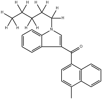 1-(Pentyl-d11)-3-(4-Methylnaphthoyl)indole
JWH 122-d11 Struktur