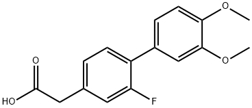 3',4'-DiMethoxy α-DesMethyl Flurbiprofen Struktur