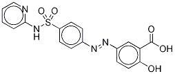 Sulfasalazine-d4 Struktur