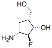 Cyclopentanemethanol, 4-amino-3-fluoro-2-hydroxy-, (1alpha,2alpha,3beta,4alpha)- (9CI) Struktur