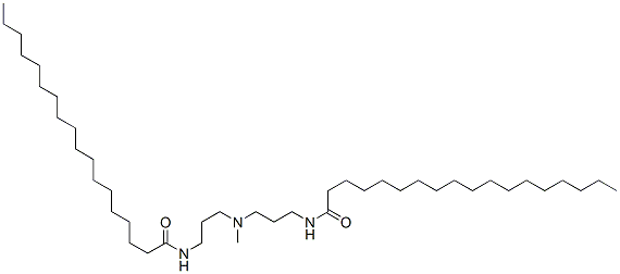 N,N'-[(methylimino)bis(trimethylene)]bis(stearamide) Struktur