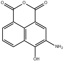 3-AMINO-4-HYDROXY-1,8-NAPHTHALIC ANHYDRIDE, 134870-46-5, 結(jié)構(gòu)式