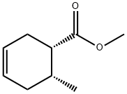 3-Cyclohexene-1-carboxylicacid,6-methyl-,methylester,(1S-cis)-(9CI) Struktur