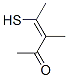 3-Penten-2-one, 4-mercapto-3-methyl-, (3Z)- (9CI) Struktur