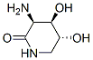 2-Piperidinone,3-amino-4,5-dihydroxy-,[3S-(3alpha,4alpha,5beta)]-(9CI) Struktur