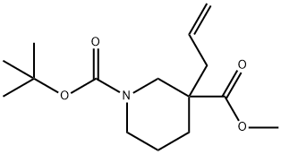 Methyl 1-Boc-3-allylpiperidine-3-carboxylate Struktur