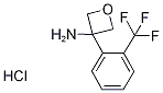 3-[2-(Trifluoromethyl)phenyl]oxetan-3-amine hydrochloride Struktur