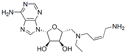 (Z)-N-(5'-Adenosyl)-N-ethyl-2-butene-1,4-diamine Struktur