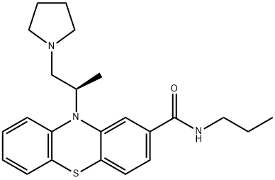 N-propyl-10-[(2R)-1-pyrrolidin-1-ylpropan-2-yl]phenothiazine-2-carboxamide Struktur