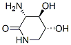 2-Piperidinone,3-amino-4,5-dihydroxy-,[3R-(3alpha,4beta,5alpha)]-(9CI) Struktur