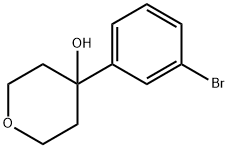 4-(3-BROMOPHENYL)-TETRAHYDRO-2H-PYRAN-4-OL Struktur