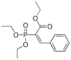 α-(Diethoxyphosphinyl)benzeneacrylic acid ethyl ester Struktur