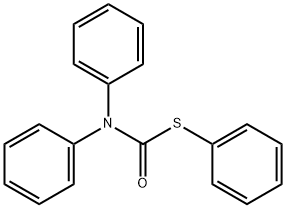 N,N-Diphenylthiocarbamic acid S-phenyl ester Struktur