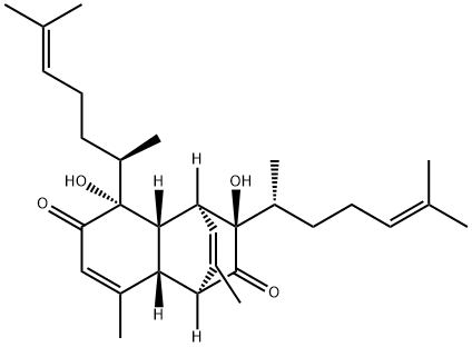 (-)-Bacchopetiolone Struktur