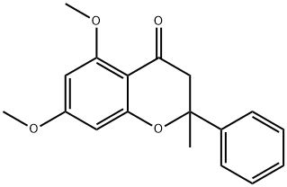 5,7-DIMETHOXY-2-METHYL-2-PHENYL-CHROMAN-4-ONE Struktur