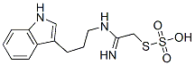 Thiosulfuric acid hydrogen S-[2-[3-(1H-indol-3-yl)propylamino]-2-iminoethyl] ester Struktur