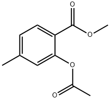 Benzoic acid, 2-(acetyloxy)-4-Methyl-, Methyl ester Struktur