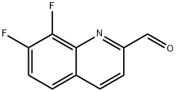 2-Quinolinecarboxaldehyde, 7,8-difluoro- Struktur