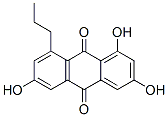 1,3,6-trihydroxy-8-n-propylanthraquinone Struktur