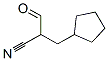 Cyclopentanepropanenitrile, -alpha--formyl- (9CI) Struktur