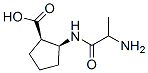 Cyclopentanecarboxylic acid, 2-[(2-amino-1-oxopropyl)amino]-, [1R-[1alpha,2alpha(S*)]]- (9CI) Struktur