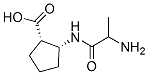 Cyclopentanecarboxylic acid, 2-[(2-amino-1-oxopropyl)amino]-, [1S-[1alpha,2alpha(S*)]]- (9CI) Struktur