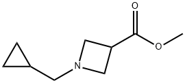 Methyl 1-(cyclopropylmethyl)azetidine-3-carboxylate Struktur