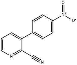 3-(4-Nitrophenyl)pyridine-2-carbonitrile Struktur