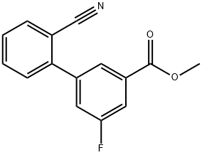 Methyl 3-(2-cyanophenyl)-5-fluorobenzoate Struktur