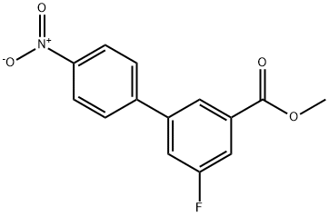 Methyl 3-fluoro-5-(4-nitrophenyl)benzoate Struktur