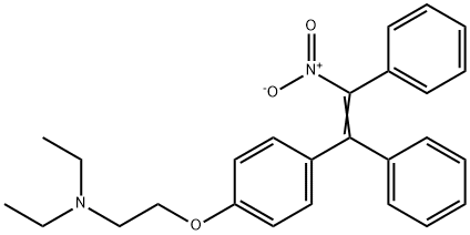 N,N-Diethyl-2-[4-(2-nitro-1,2-diphenylethenyl)phenoxy]ethanamine Struktur